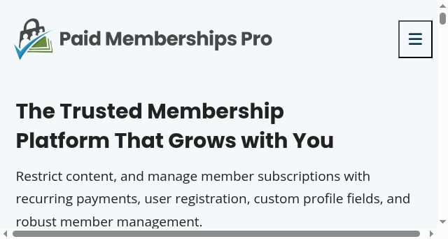 Screenshot of paidmembershipspro.com