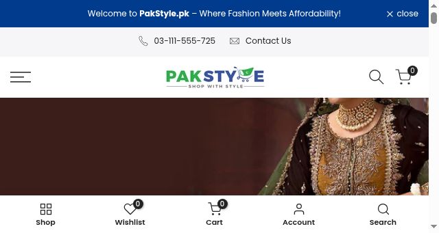Screenshot of pakstyle.pk