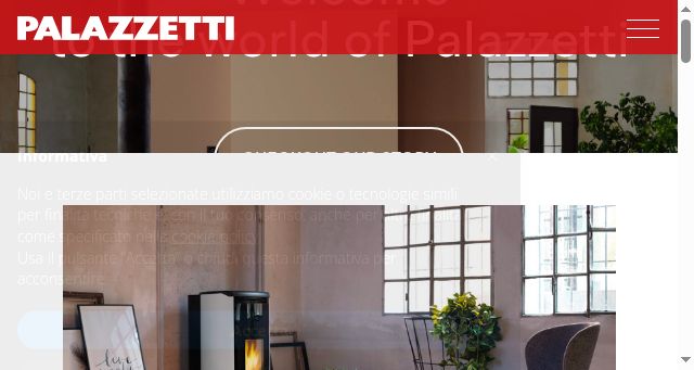 Screenshot of palazzettigroup.com