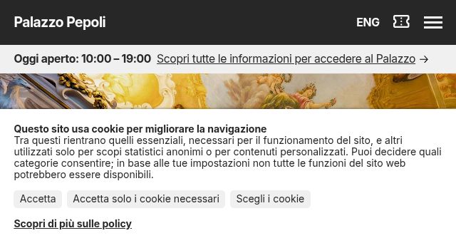 Screenshot of palazzopepoli.it