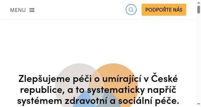 Screenshot of paliativnicentrum.cz