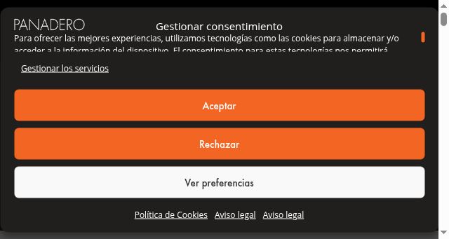 Screenshot of panadero.com
