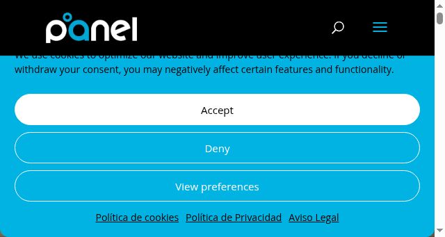 Screenshot of panel.es
