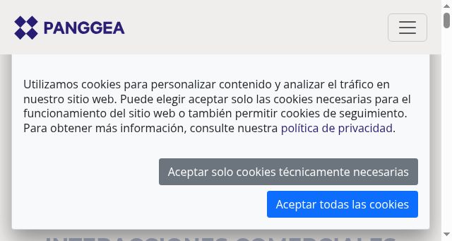 Screenshot of panggea.com