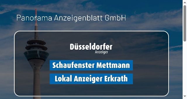 Screenshot of panorama-anzeigenblatt.de