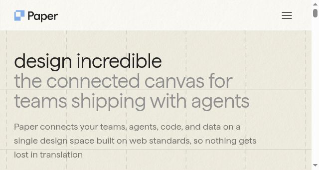 Screenshot of paper.design