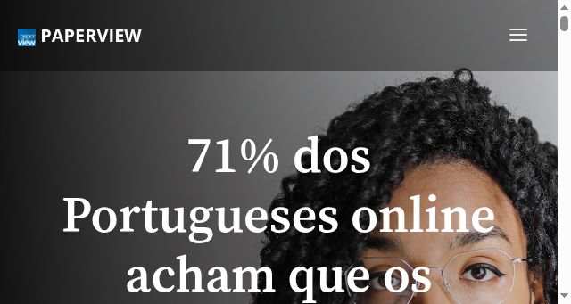 Screenshot of paperview.pt