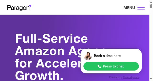 Screenshot of paragonagency.com