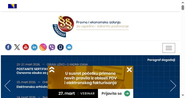 Screenshot of paragraf.rs