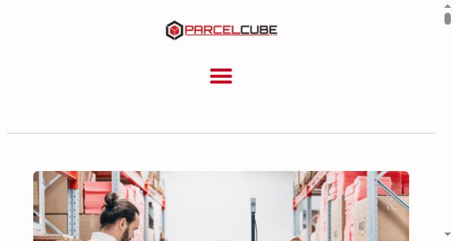 Screenshot of parcelcube.com