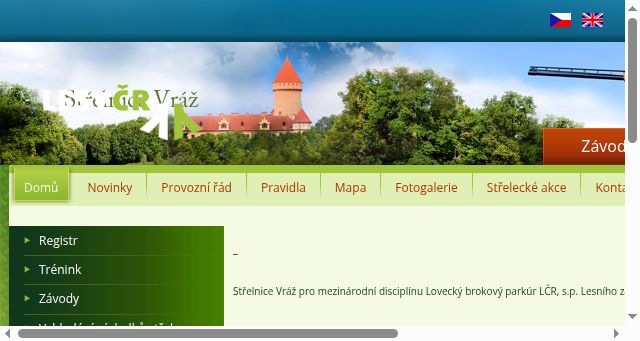 Screenshot of parcour.cz