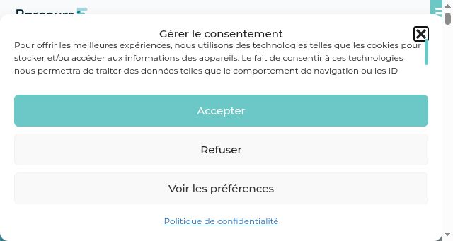 Screenshot of parcours-f.fr