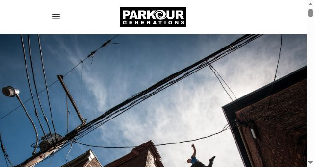 Screenshot of parkourgenerations.com