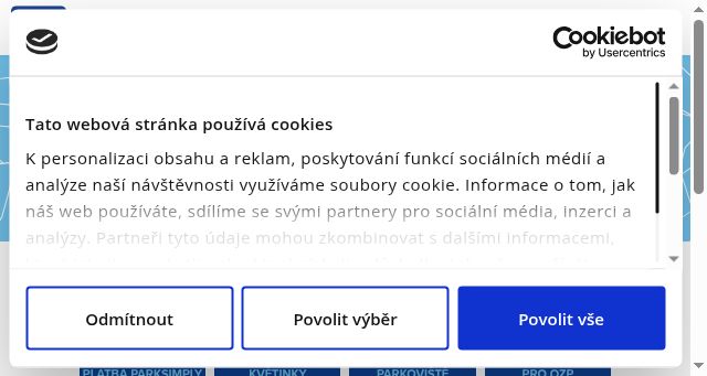 Screenshot of parkovanivbrne.cz