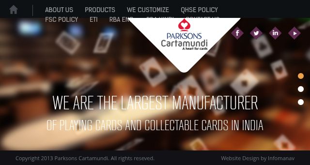 Screenshot of parksonscartamundi.com