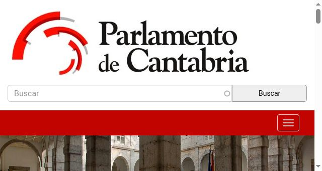 Screenshot of parlamento-cantabria.es