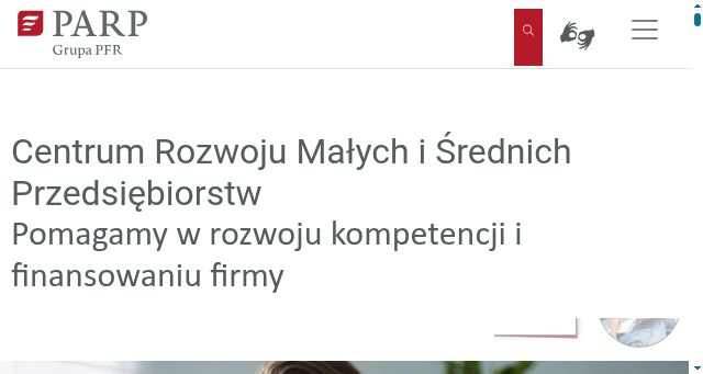 Screenshot of parp.gov.pl