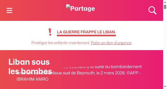 Screenshot of partage.org