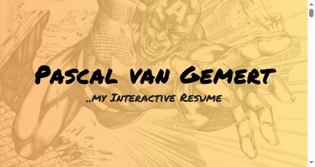 Screenshot of pascalvangemert.nl