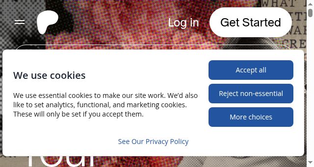 Screenshot of patreon.com