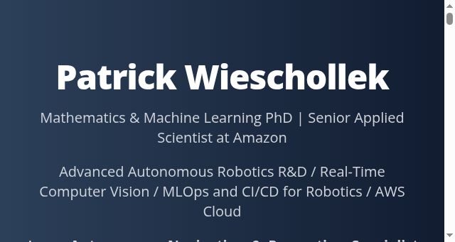 Screenshot of patwie.com