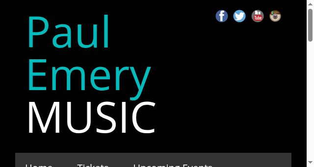 Screenshot of paulemerymusic.com