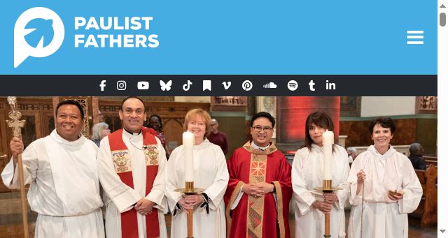 Screenshot of paulist.org