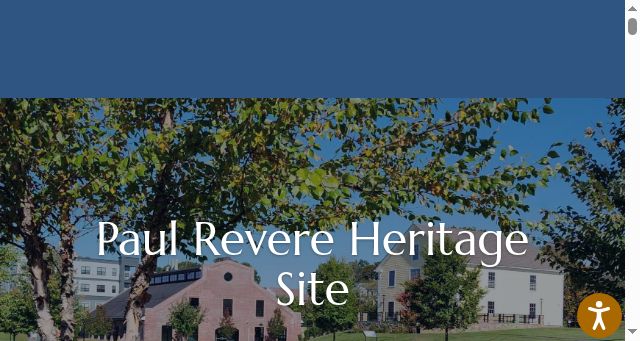 Screenshot of paulreveremuseum.org