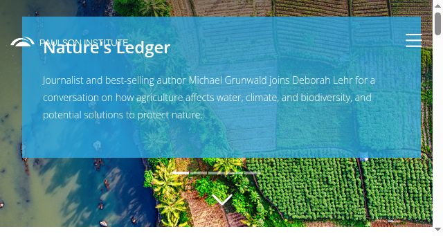 Screenshot of paulsoninstitute.org