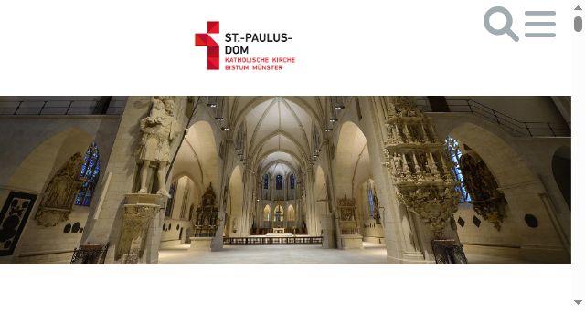 Screenshot of paulusdom.de