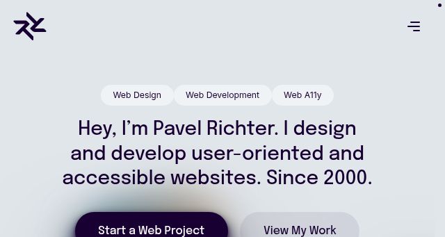 Screenshot of pavelrichter.cz