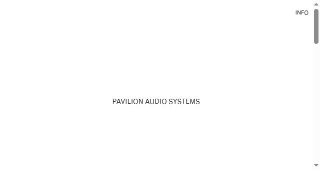 Screenshot of pavilionaudio.systems