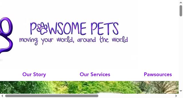 Screenshot of pawsomepets.ae