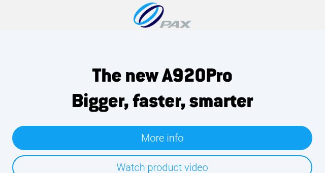 Screenshot of paxtechnology.com