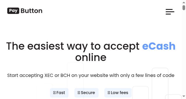 Screenshot of paybutton.org