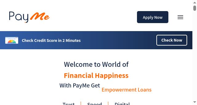 Screenshot of paymeindia.in