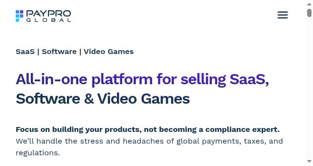 Screenshot of payproglobal.com