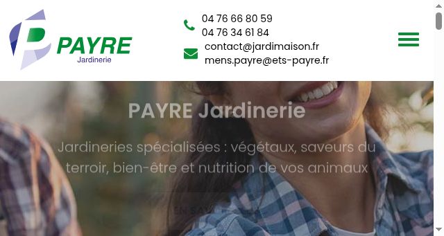 Screenshot of payrejardinerie.fr