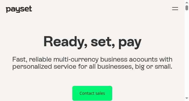 Screenshot of payset.io