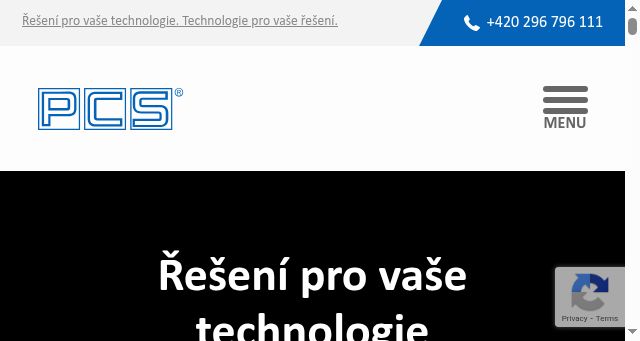 Screenshot of pcs.cz