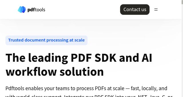 Screenshot of pdf-tools.com