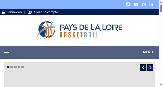 Screenshot of pdlbasket.fr