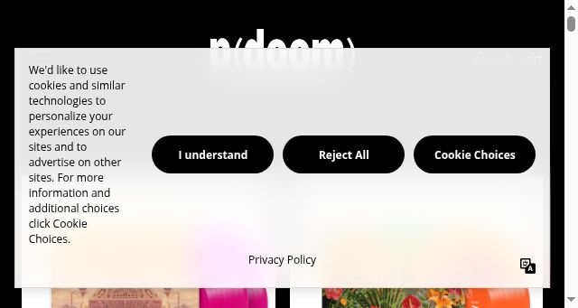 Screenshot of pdoomrecords.com