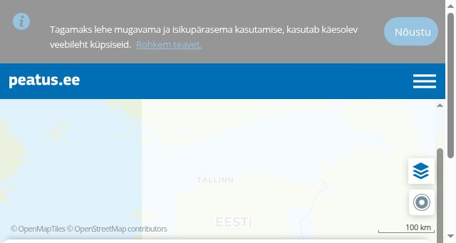 Screenshot of peatus.ee