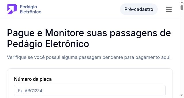 Screenshot of pedagioeletronico.com.br