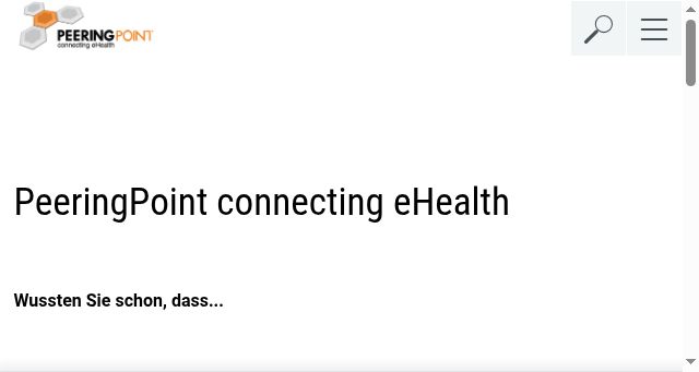 Screenshot of peeringpoint.at