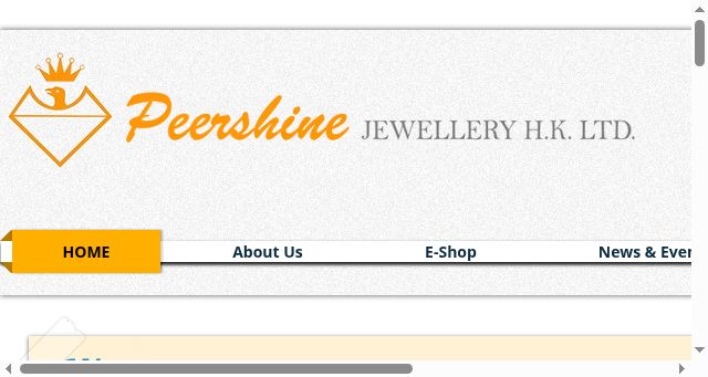 Screenshot of peershinejewelleryhk.com