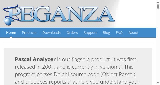 Screenshot of peganza.com