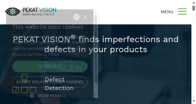 Screenshot of pekatvision.com