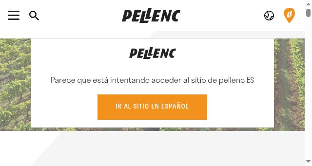 Screenshot of pellenc.com